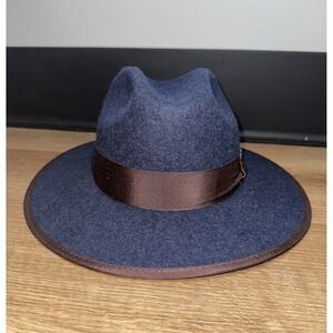 Bruno Capelo Modern Headwear Hat Urban Collection‎ Size X-Large Denim/Brown